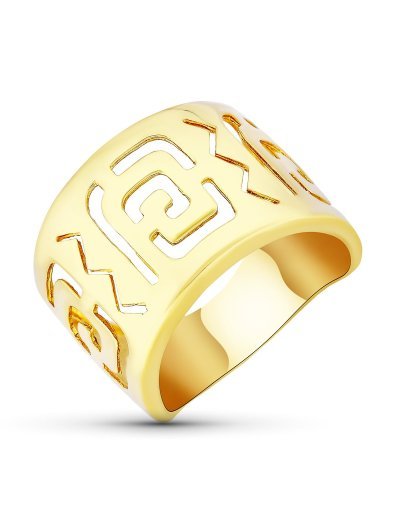 18K SORTIJA CALADA ANCHA