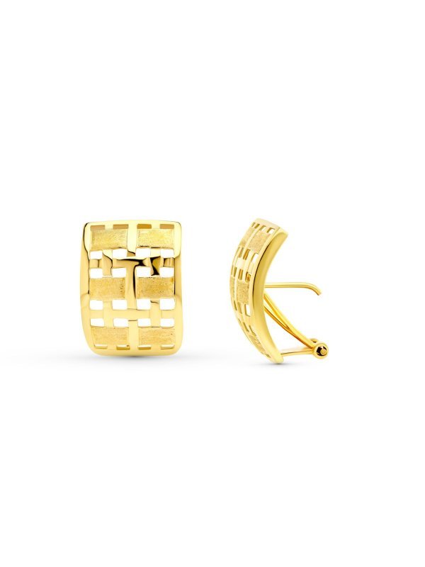 18K PENDIENTES CALADAS.