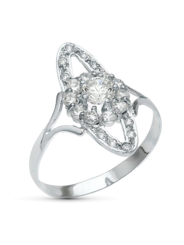 18K SORTIJA ORO BLANCO JUEGO NOVIA...
