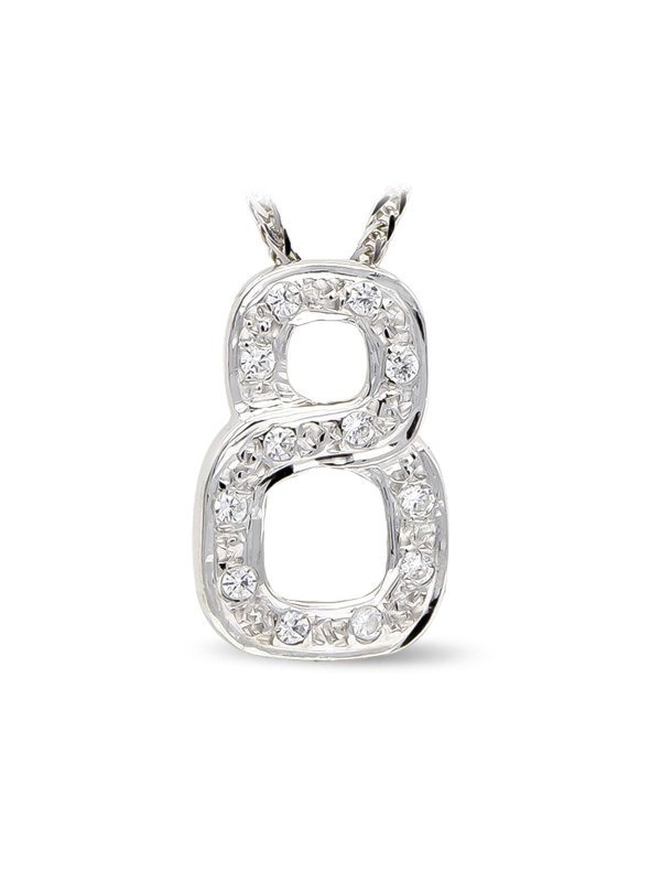 18K GARGANTILLA ORO BLANCO Y CIRCONITAS