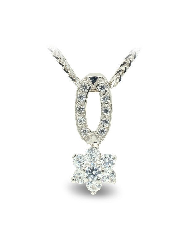 18K GARGANTILLA ORO BLANCO CIRCONITAS