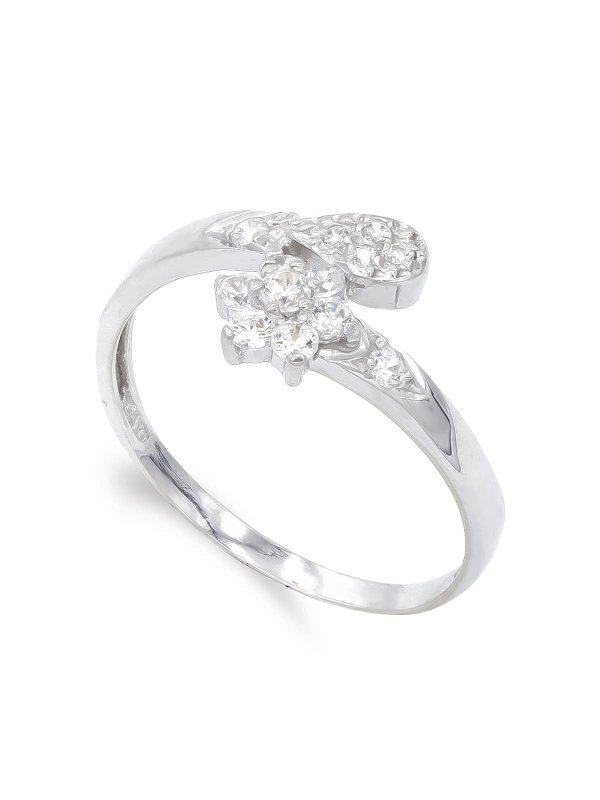 18K SORTIJA ORO BLANCO CIRCONITAS