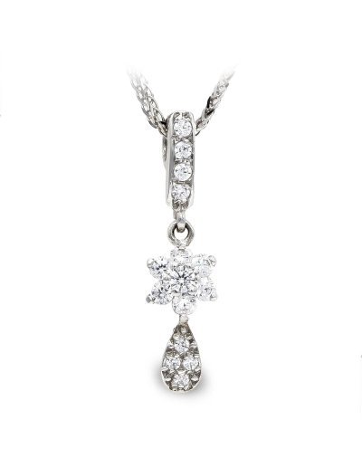 18K GARGANTILLA ORO BLANCO...