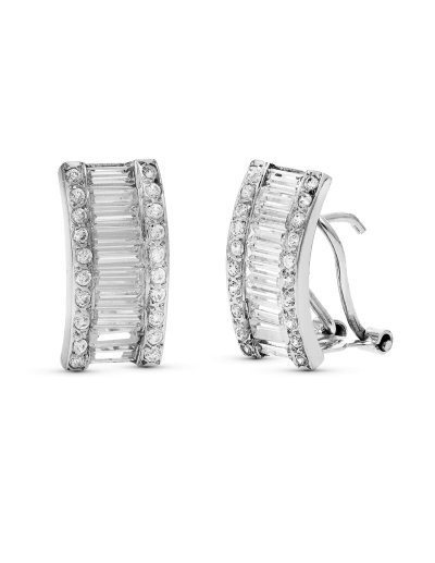 18K PENDIENTES ORO BLANCO...