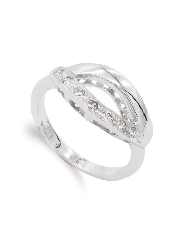 18K SORTIJA ORO BLANCO CIRCONITAS