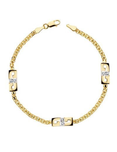 18K PULSERA BICOLOR...