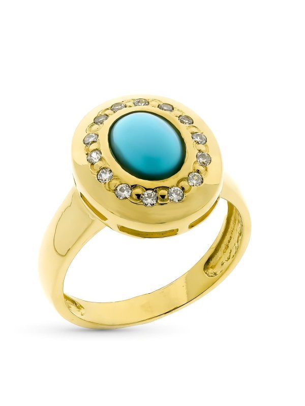 18K SORTIJA ORO AMARILLO CORAL O...