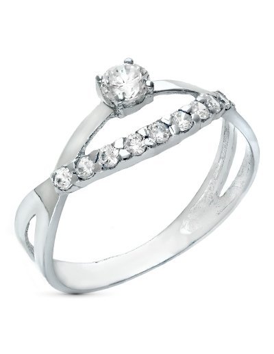 18K SORTIJA ORO BLANCO