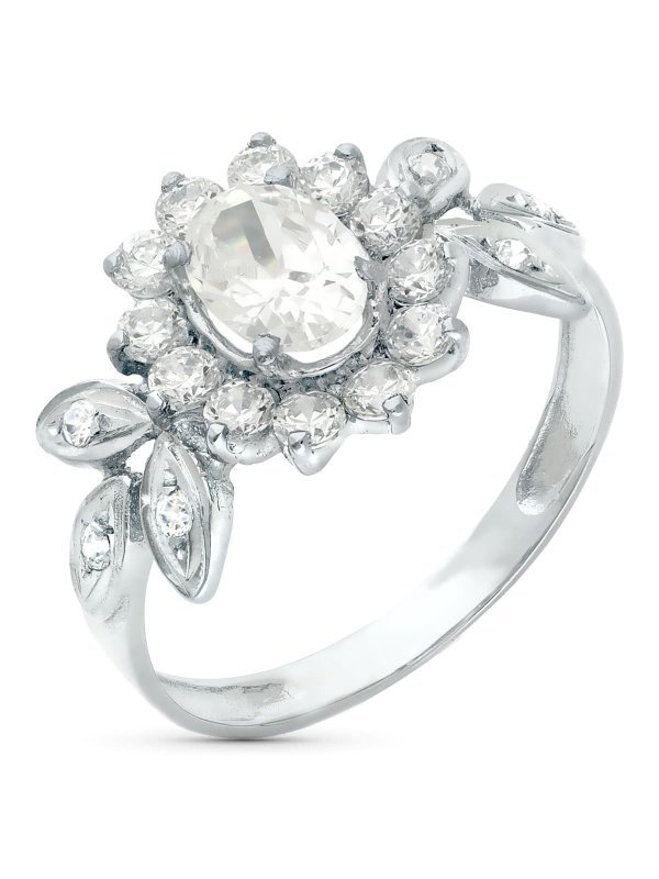 18K SORTIJA ORO BLANCO JUEGO NOVIA...