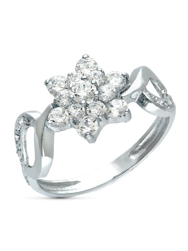 18K SORTIJA ORO BLANCO JUEGO NOVIA...