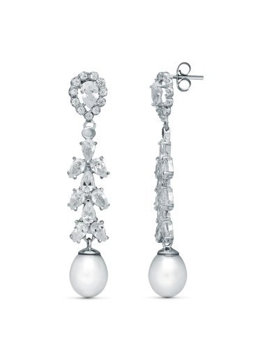 18K PENDIENTES NOVIA DOS...