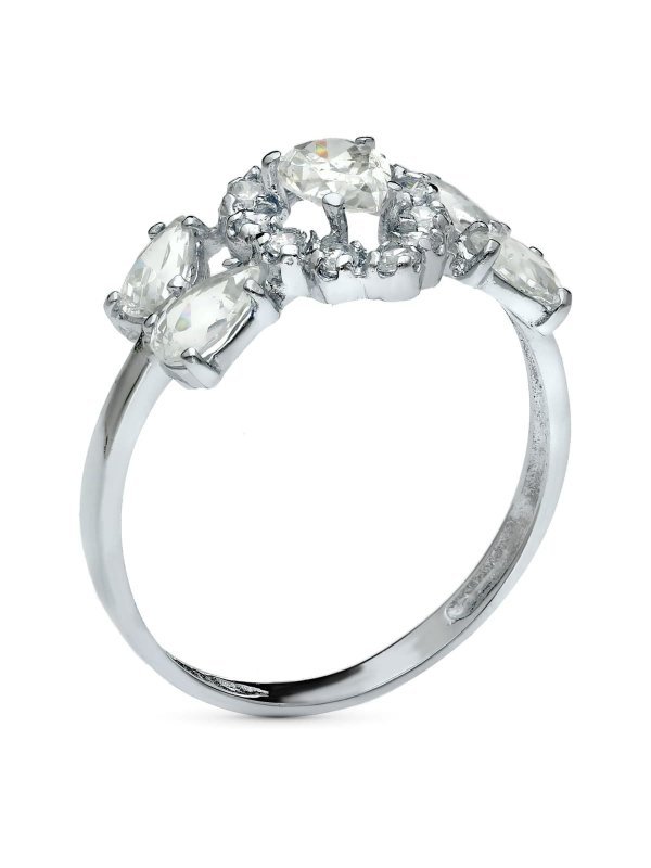 18K SORTIJA ORO BLANCO JUEGO NOVIA...