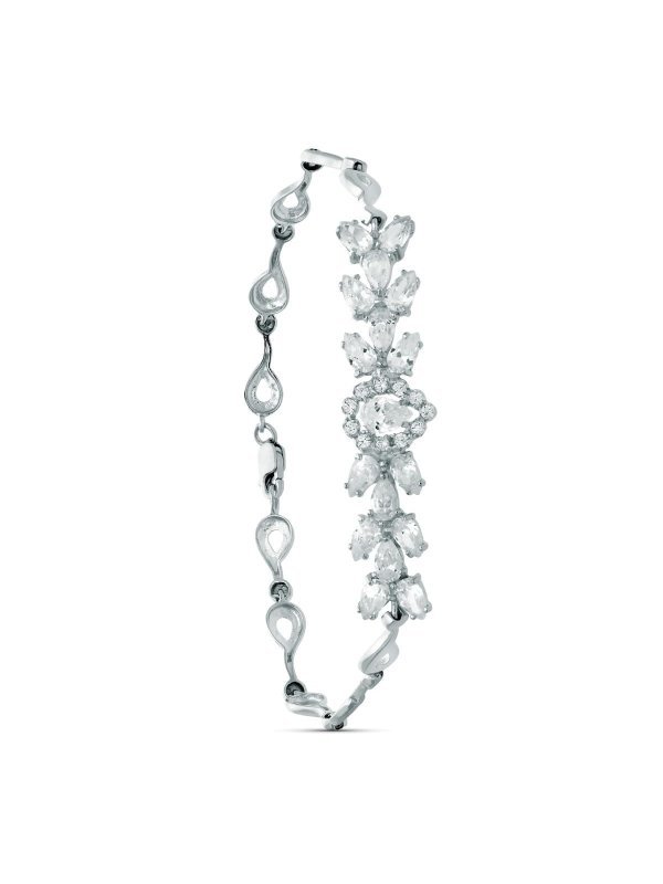 18K PULSERA ORO BLANCO JUEGO NOVIA...