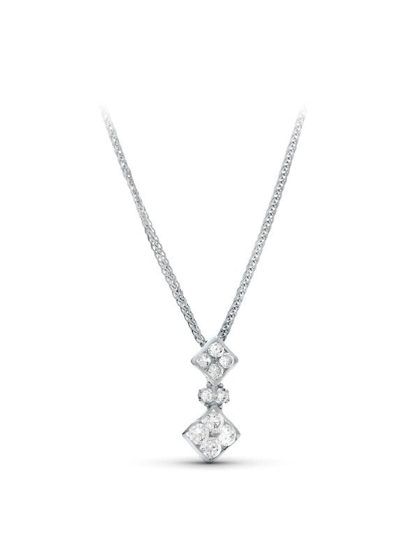 18K GARGANTILLA ORO BLANCO 45 CM...