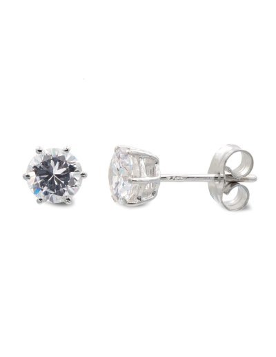 18K PENDIENTES ORO BLANCO...