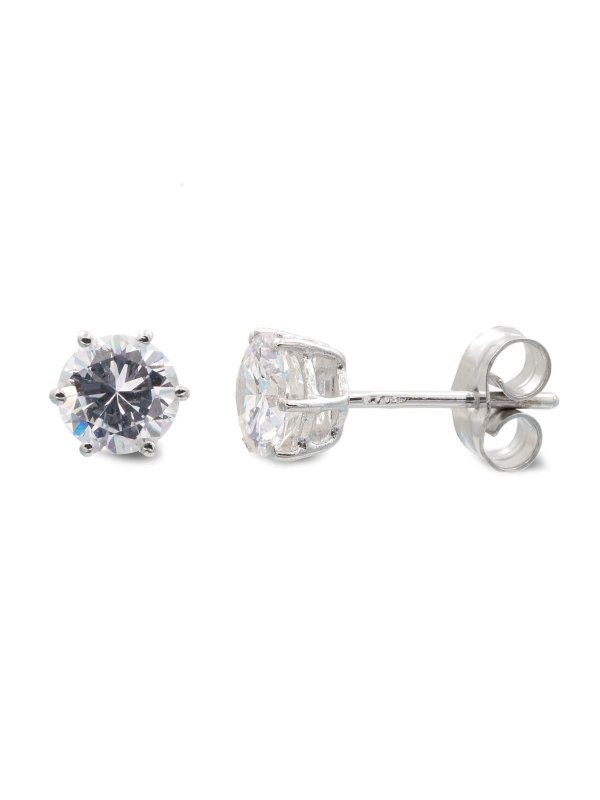 18K PENDIENTES ORO BLANCO GARRAS...
