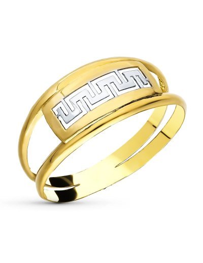 18K SORTIJA BICOLOR