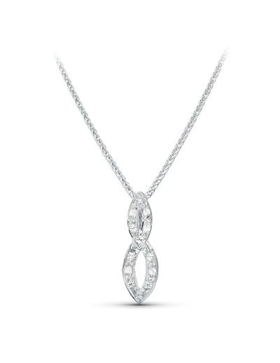 18K GARGANTILLA ORO BLANCO...