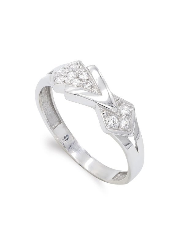18K SORTIJA ORO BLANCO CIRCONITAS