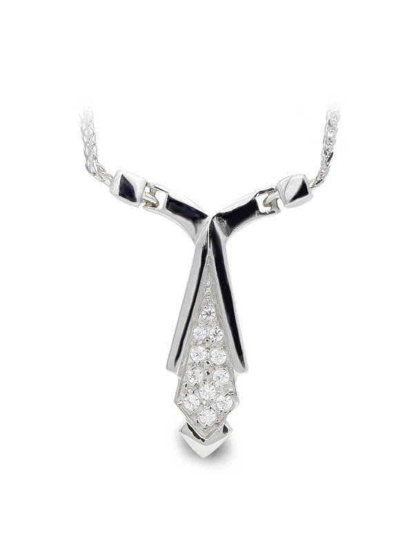 18K GARGANTILLA ORO BLANCO CIRCONITAS