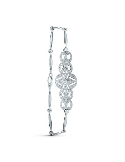 18K PULSERA CIRCONITAS ORO...