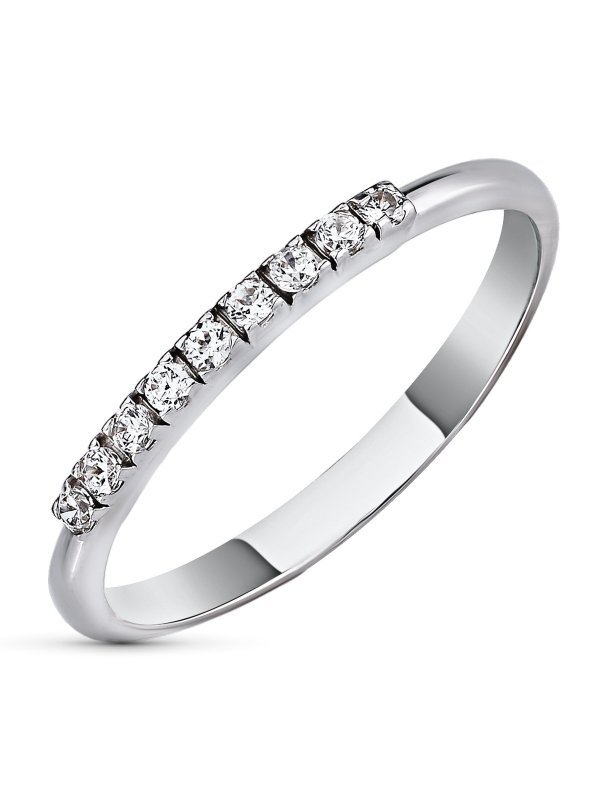 18K SORTIJA CIRCONITAS ORO BLANCO