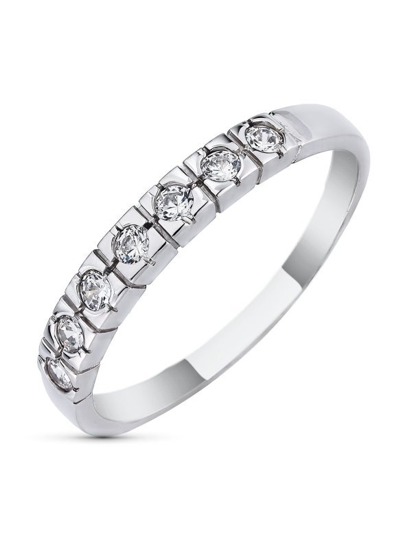 18K SORTIJA ORO BLANCO CIRCONITAS