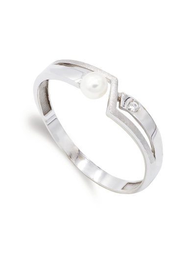 18K SORTIJA ORO BLANCO...