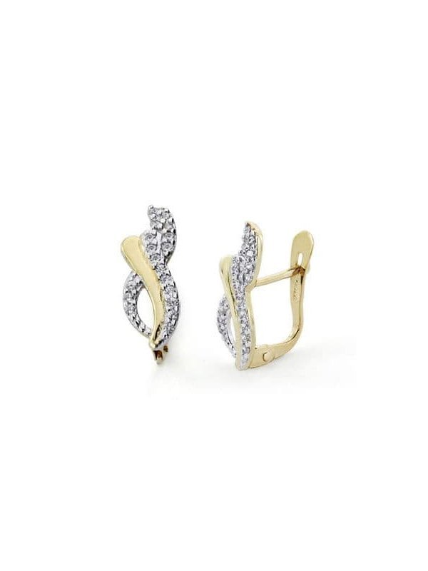 18K PENDIENTES COMUNION CIRCONITA...