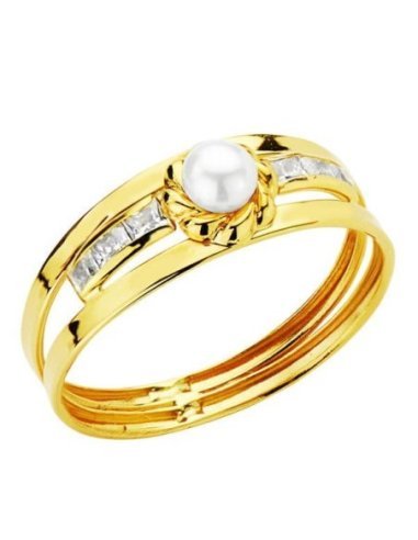 18K SORTIJA ORO AMARILLO CIRCONITAS Y...