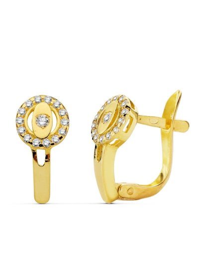18K PENDIENTES CIRCONITAS...