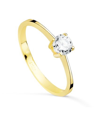 18K SOLITARIO ORO AMARILLO...