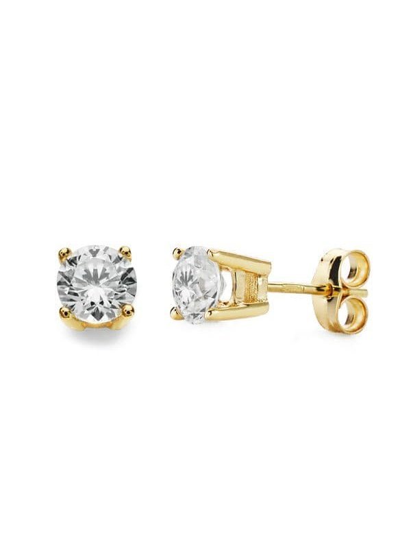 18K PENDIENTES GARRAS ORO AMARILLO...