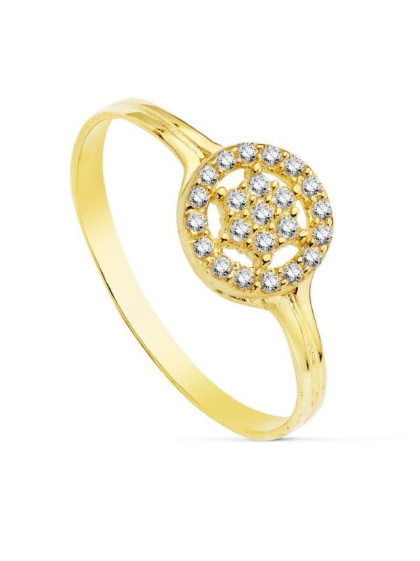 18K SORTIJA ORO AMARILLO CIRCONITAS 8...