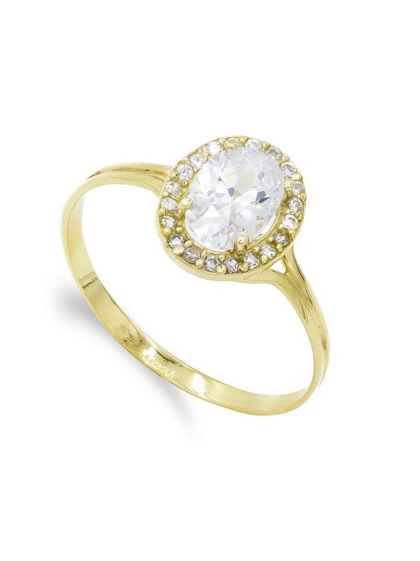 18K SORTIJA PIEDRA OVAL 7X5 MM...