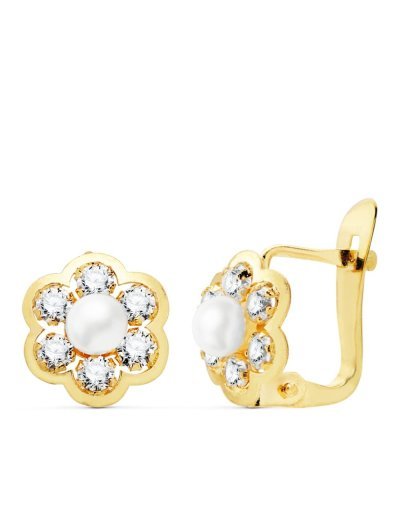18K PENDIENTES ORO AMARILLO...