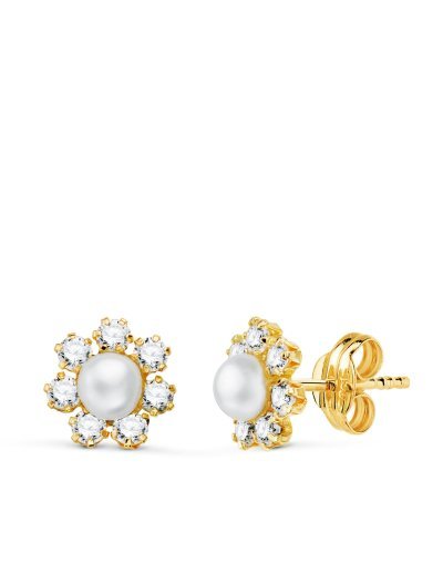 18K PENDIENTES CIRCONITAS...
