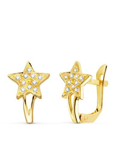 18K PENDIENTES ORO AMARILLO...