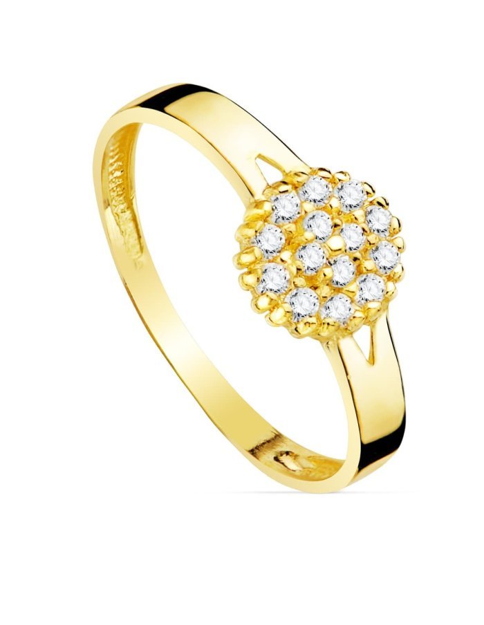 18K SORTIJA ORO AMARILLO CUAJO CON...