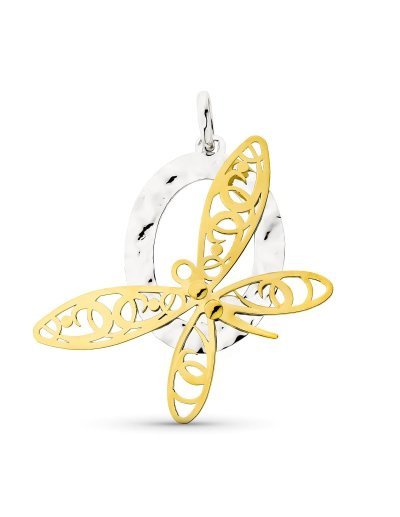 18K COLGANTE ORO BICOLOR...