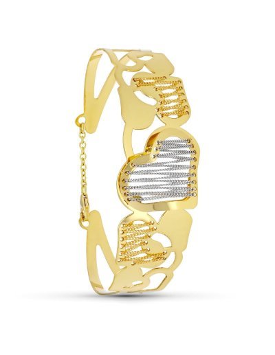 18K PULSERA ORO BICOLOR...