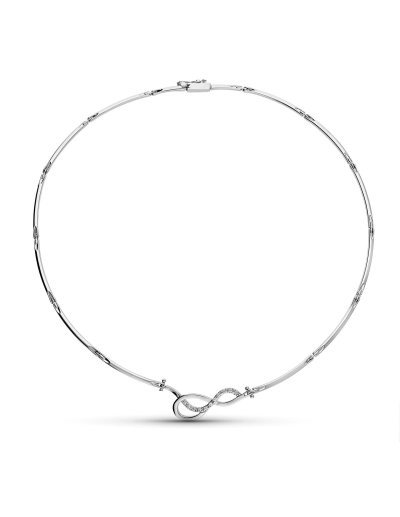 18K GARGANTILLA ORO BLANCO...