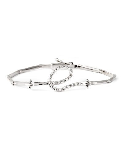18K PULSERA ORO BLANCO...