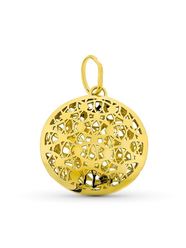 18K COLGANTE ORO AMARILLO CIRCULO...