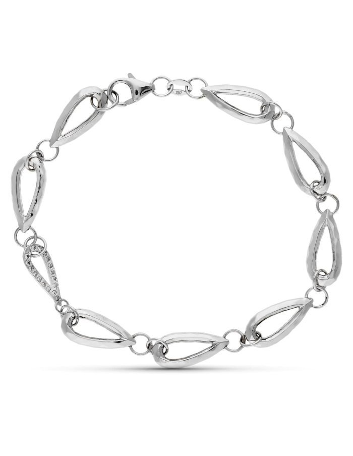 18K PULSERA ORO BLANCO CIRCONITAS...
