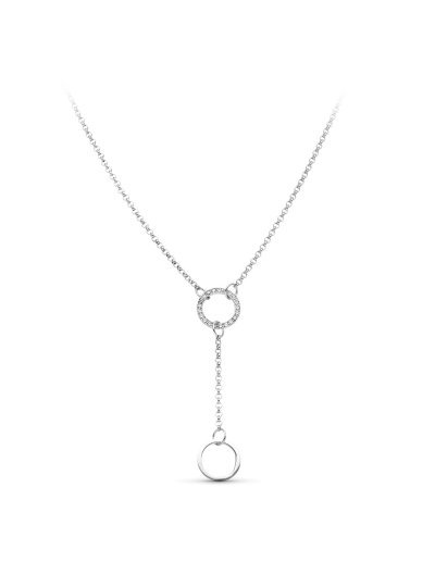18K GARGANTILLA ORO BLANCO...