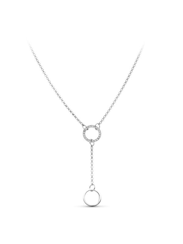 18K GARGANTILLA ORO BLANCO AROS Y...