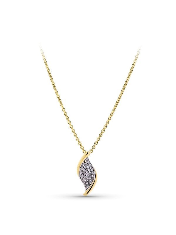 18K GARGANTILLA ORO BICOLOR CIRCONITAS