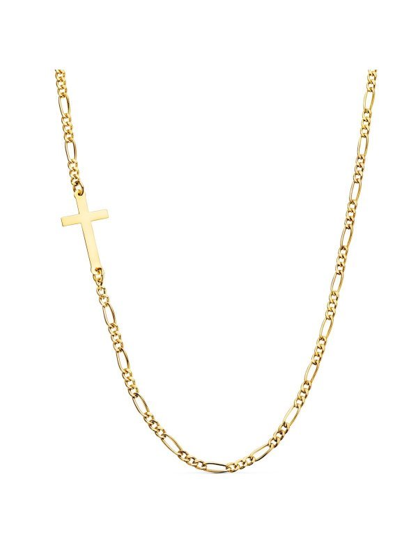 18K GARGANTILLA ORO AMARILLO CON CRUZ...