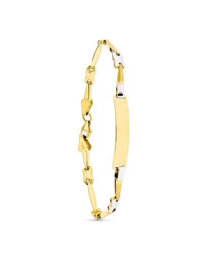 18K ESCLAVA ORO BICOLOR...